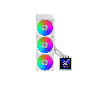 Lian Li HydroShift II LCD-S 360 CL Processeur Kit watercooling 12 cm Blanc 1 pièce(s)