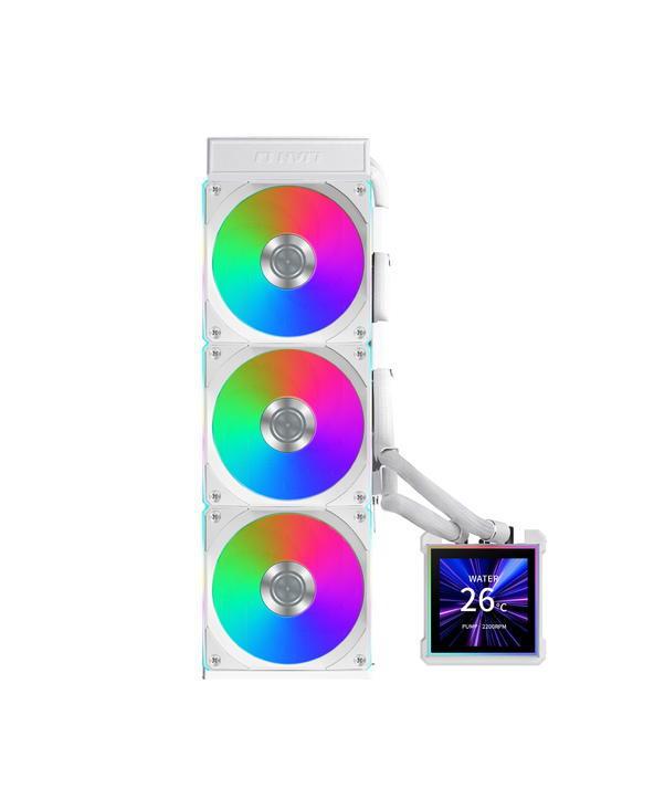 Lian Li HydroShift II LCD-S 360 CL Processeur Kit watercooling 12 cm Blanc 1 pièce(s)