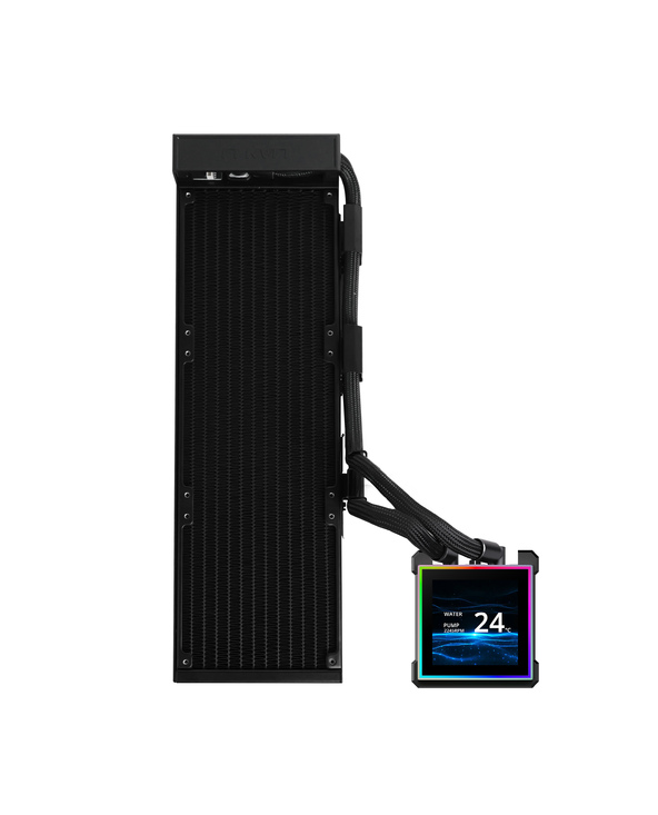Lian Li HydroShift II LCD-S 360 Fanless Processeur Kit watercooling Noir 1 pièce(s)