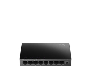 Cudy 8-Port Gigabit Easy-Managed Switch, GS108E 1.0 Géré L2 Gigabit Ethernet (10/100/1000) Noir