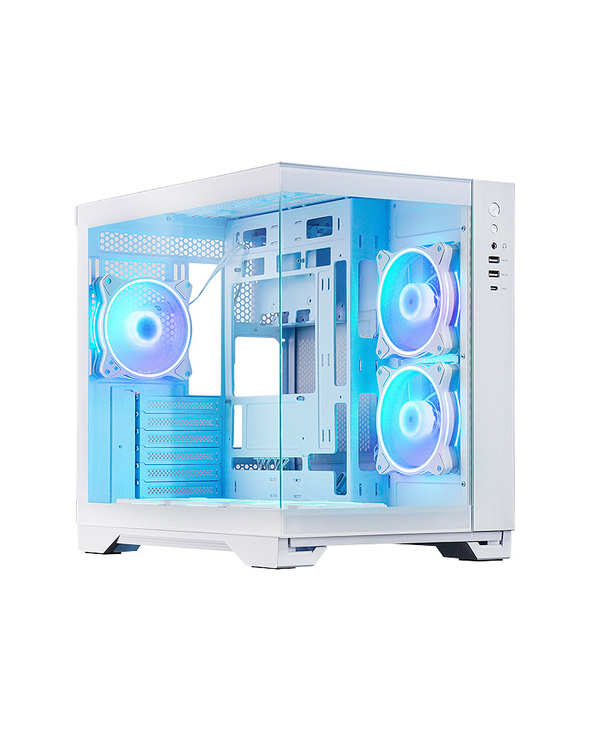 Chieftec GM-30W-TG-OP boîtier Cube Blanc