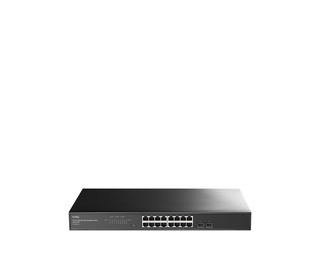 Cudy 16-Port Gigabit Cloud Easy-Managed Switch with 2 SFP, GS1016ES2 1.0 Géré L2 Gigabit Ethernet (10/100/1000) Noir