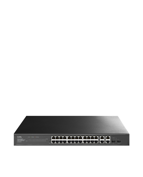 Cudy 26-Port Gigabit Easy-Managed Switch with 2 Combo Ports, GS1028ES2 1.0 Géré L2 Gigabit Ethernet (10/100/1000) Noir