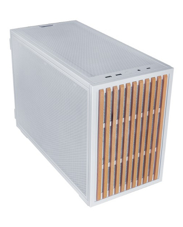 Lian Li B4-mATX Wood Mini Tower Blanc, Bois