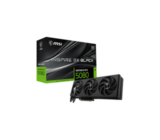 MSI GeForce RTX 5080 16G INSPIRE 3X OC BLACK NVIDIA 16 Go GDDR7