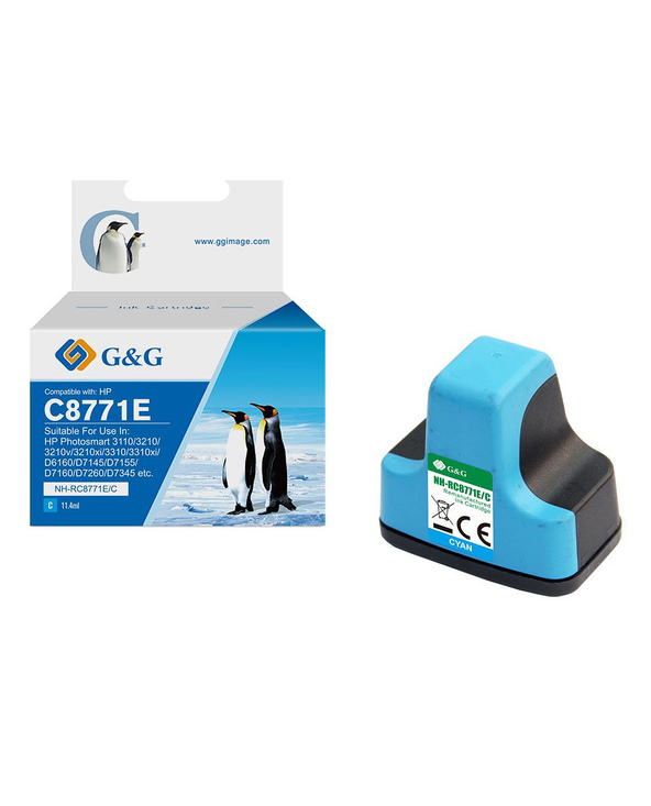 G&G 15122 cartouche d'encre 1 pièce(s) Compatible Cyan