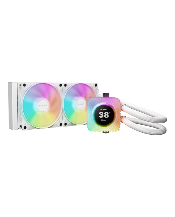 be quiet! Light Loop IO LCD 240 mm | Système de refroidissement liquide tout-en-un, 240 mm, noir, écran IPS, socket Intel et AMD