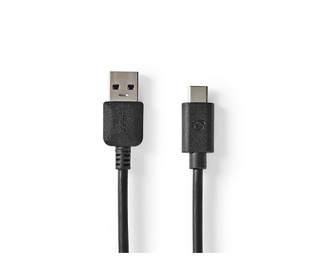 Nedis CCGW61600BK20 câble USB USB 3.2 Gen 1 (3.1 Gen 1) 2 m USB A USB C Noir