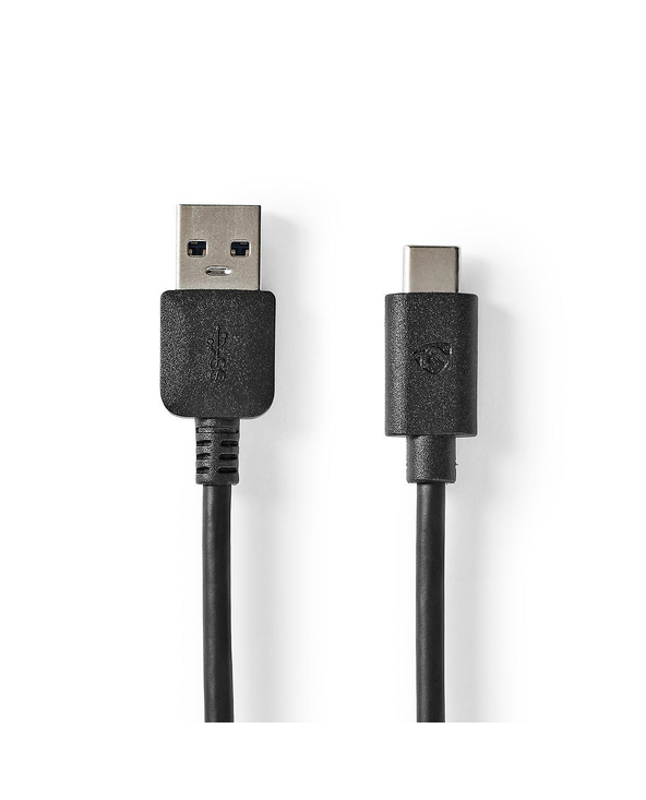 Nedis CCGW61600BK20 câble USB USB 3.2 Gen 1 (3.1 Gen 1) 2 m USB A USB C Noir