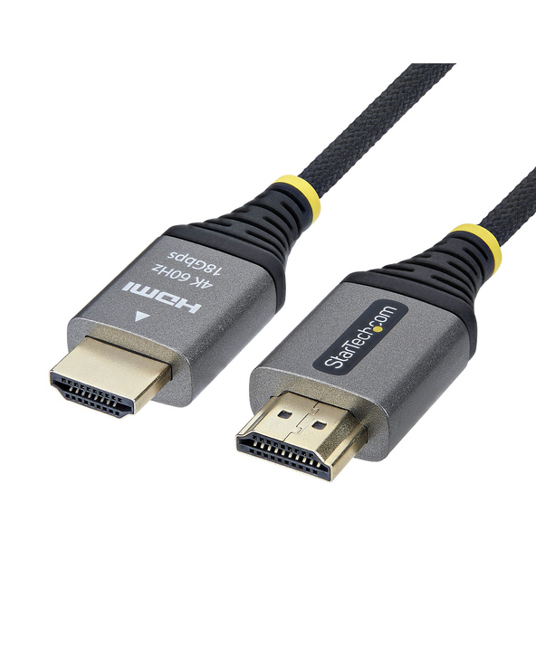 StarTech.com Câble HDMI Haute Vitesse Certifié Premium 1m (3ft), Ultra Flexible, 4K 60Hz/1440p 144Hz avec HDR10/ARC, 18Gbps, Cor