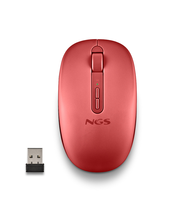 NGS FOG DUAL RED souris Universel Ambidextre RF sans fil + Bluetooth 1600 DPI
