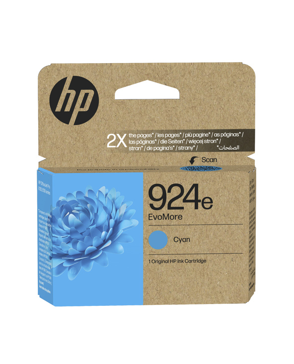 HP 924e Cartouche d’encre authentique Cyan EvoMore