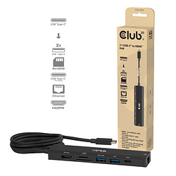 CLUB3D Hub USB-C vers HDMI 7-1