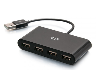 C2G Concentrateur USB-A à 4 ports