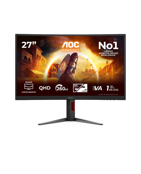 AOC G4 CQ27G4Z2P 27" LCD Quad HD 1 ms Noir, Rouge