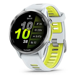 Garmin Forerunner 970 3,56 cm (1.4") AMOLED Numérique 454x454 pixels Écran tactile Blanc Wifi GPS (satellite)