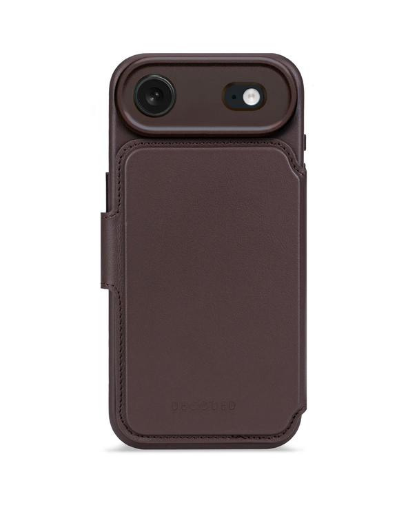 Decoded D26IPO17ADW5CN coque de protection pour téléphones portables 16,5 cm (6.5") Étui avec portefeuille Marron