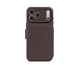 Decoded D26IPO17PDW5CN coque de protection pour téléphones portables 16 cm (6.3") Étui avec portefeuille Marron