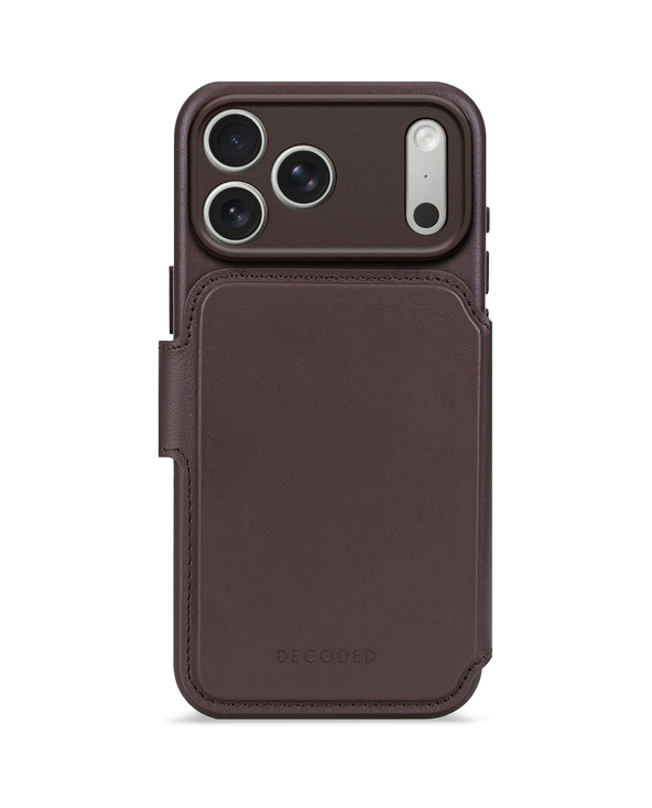 Decoded D26IPO17PDW5CN coque de protection pour téléphones portables 16 cm (6.3") Étui avec portefeuille Marron