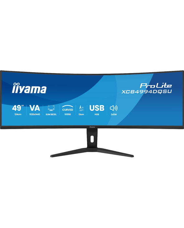 iiyama ProLite XCB4994DQSU-B1 49" LCD Dual QHD 2 ms Noir