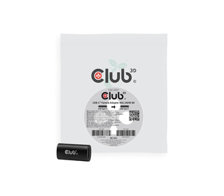 CLUB3D Adaptateur USB-C femelle 40G, 240 W, 8K/60 Hz