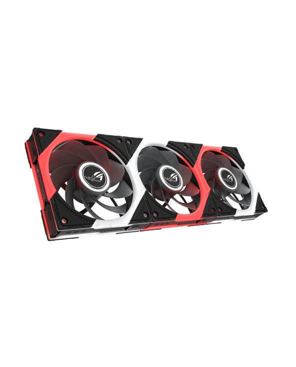 ASUS ROG Eurux GR120 ARGB Reverse Fan - Triple Pack Boitier PC Ventilateur 12 cm Noir, Blanc 3 pièce(s)