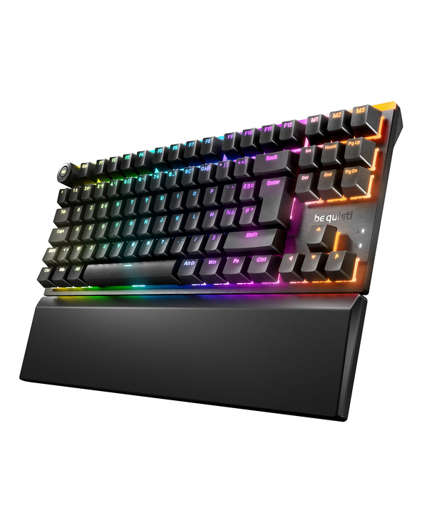 be quiet! Light Mount TKL FR | clavier mécanique silencieux | format 80% | switches Silent V2 tactiles | ARGB | layout FR