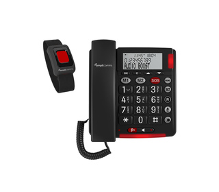 amplicomms BigTel 50 Alarm Plus Téléphone analogique Identification de l'appelant Gris foncé
