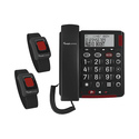 amplicomms BigTel 50 Alarm Plus Duo Téléphone analogique Identification de l'appelant Gris foncé