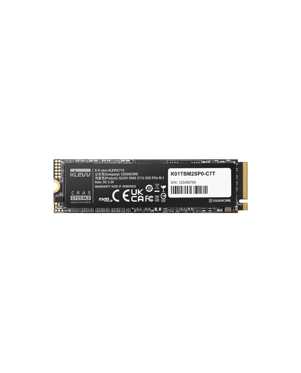 Klevv CRAS C715 512 Go M.2 PCI Express 3.0 NVMe 3D TLC NAND
