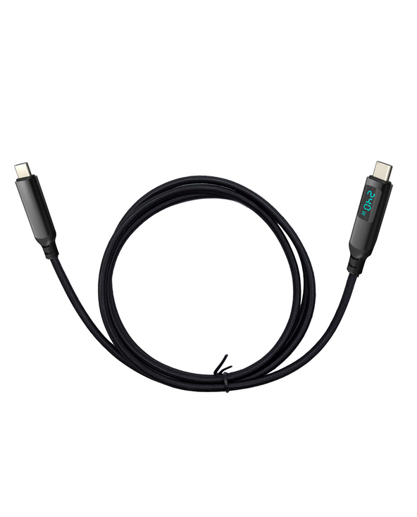i-tec Thunderbolt 4/USB4 Class Pro Cable 240W with LCD (40 Gbps, 150 cm)