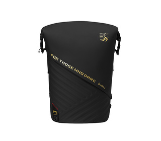 ASUS ROG SLASH Backpack Edition 20 sac à dos Sac à dos à fermeture par enroulement Noir Polyester, Cuir bycast