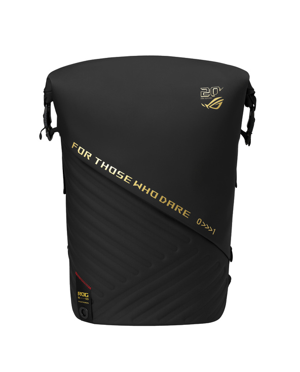 ASUS ROG SLASH Backpack Edition 20 sac à dos Sac à dos à fermeture par enroulement Noir Polyester, Cuir bycast