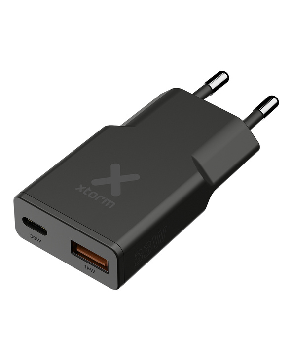 Xtorm XG2SLE0336 chargeur d'appareils mobiles Smartphone, Smartwatch, Tablette Noir, Charbon de bois Secteur Charge rapide Intér