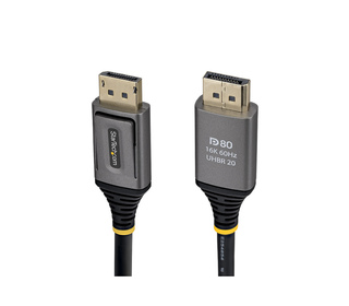 StarTech.com Câble DisplayPort 2.1 de 1m, Câble DisplayPort DP80 Certifié VESA, 10K/8K 60Hz Non Compressé, 16K 60Hz/8K 240Hz ave