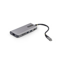 StarTech.com Adaptateur Multiport USB-C vers HDMI, Recharge PD 140W, 4K 60Hz, Hub USB 3 Ports 10 Gbps, Lecteur de Carte SD, 2,5 