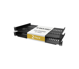 StarTech.com Lot de 2 Étagères pour Rack Serveurs 1U, Plateaux en Porte-à-Faux Ventilés pour Montage en Rack, Adaptés aux Racks 