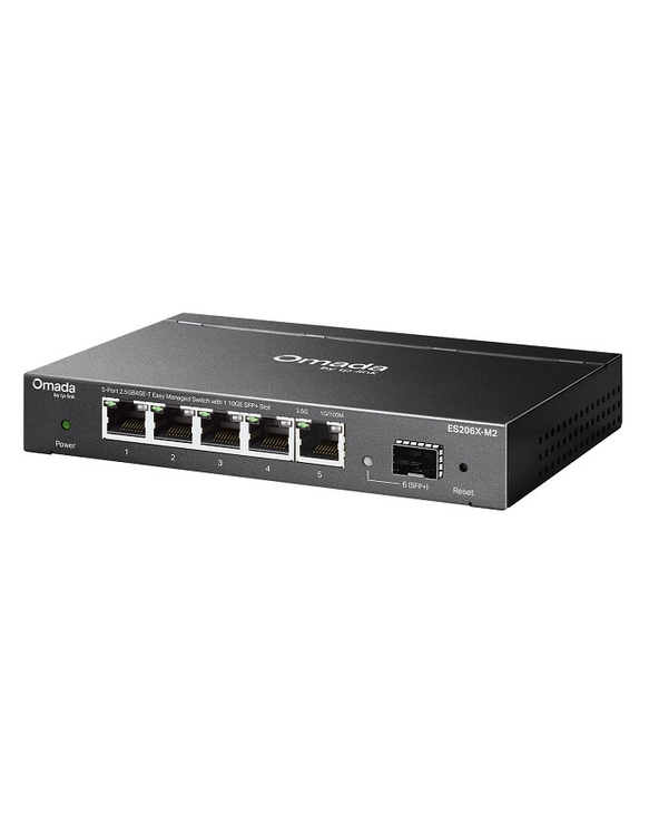 TP-Link Omada ES206X-M2 commutateur réseau Géré L2 2.5G Ethernet (100/1000/2500) Montage sur le bureau ou sur le mur Noir