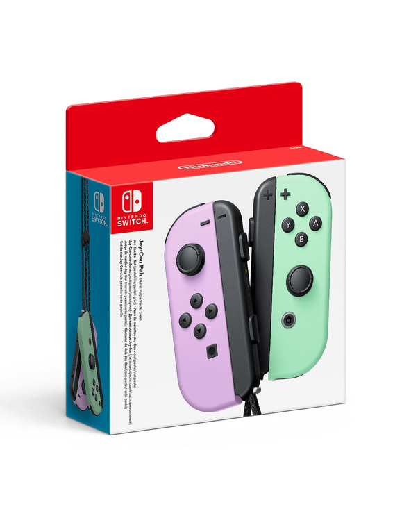 Nintendo Paire de manettes Joy-Con Violet pastel (G) et Joy-Con Vert pastel (D)