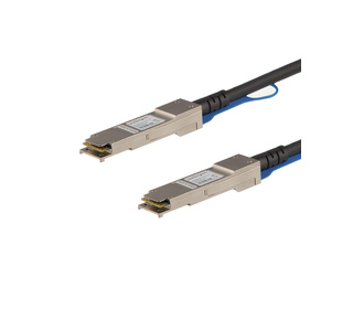 StarTech.com Câble de Connexion Directe Twinax de 1m QSFP+ vers QSFP+ Compatible Cisco QSFP-H40G-CU1M, 40 GbE QSFP+ DAC en Cuivr