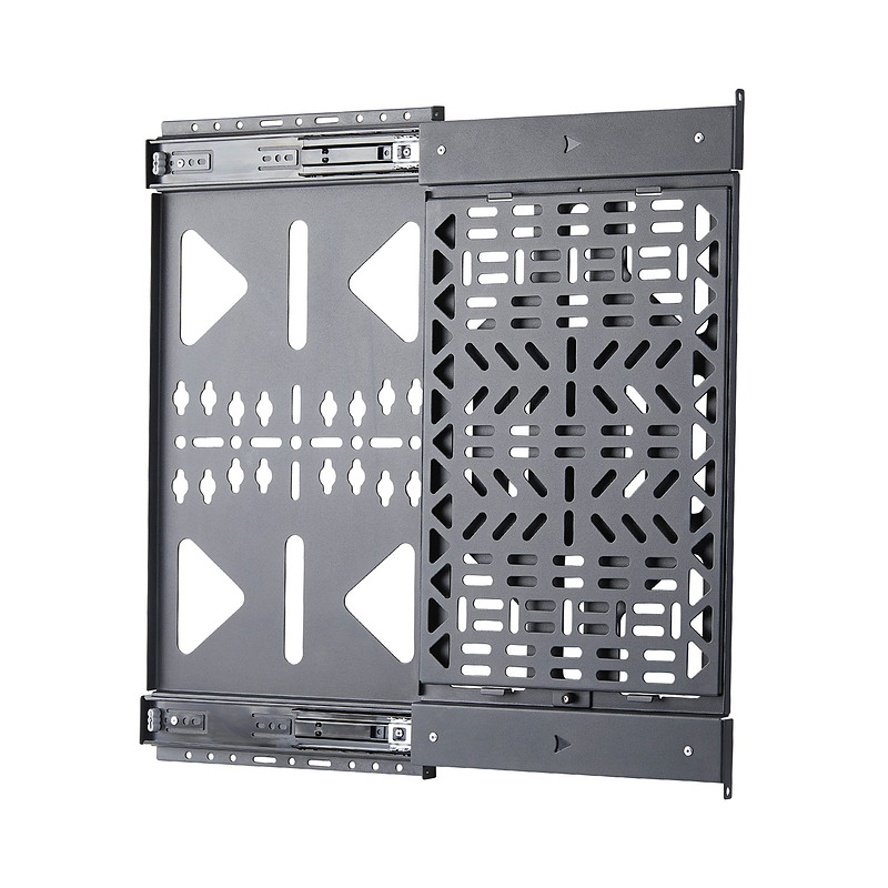 StarTech.com Panneau de Rangement Coulissant pour Composants Audiovisuels, Support pour Décodeur et Accessoires, Charge max. 10 