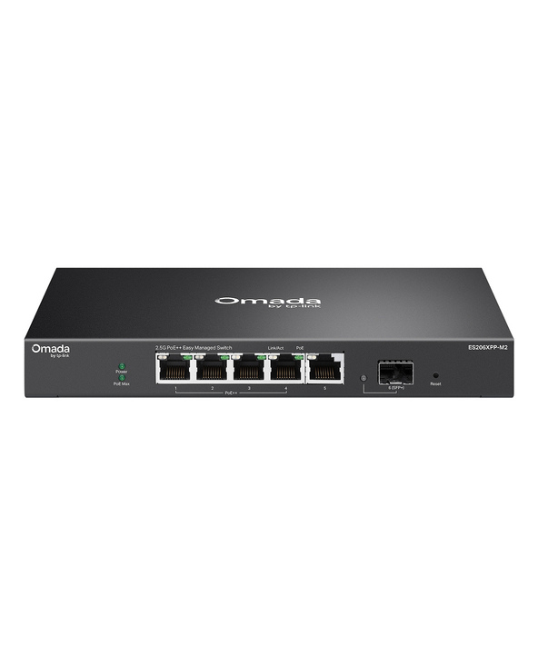 TP-Link ES206XPP-M2 commutateur réseau Géré L2 2.5G Ethernet (100/1000/2500) Connexion Ethernet, supportant l'alimentation via c