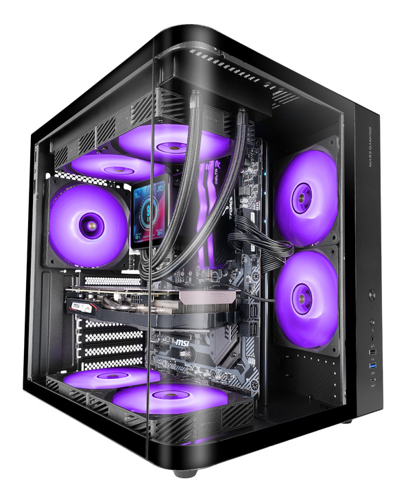 Mars Gaming MC-CURV Midi Tower Noir