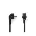 Nedis CEGL10000BK30 câble électrique Noir 3 m CEE7/7 Coupleur C13