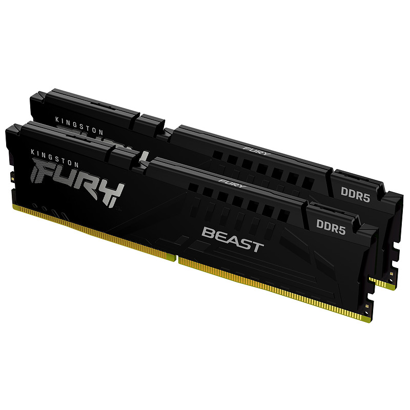 Kingston Technology FURY Beast 64Go 5600MT/s DDR5 CL40 DIMM (Kit de 2) Noir