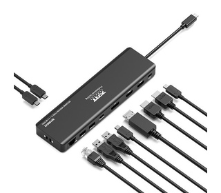 Port Designs PORT Connect 901906V2EU station d'accueil Avec fil USB 3.2 Gen 2 (3.1 Gen 2) Type-C Noir