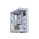 ASUS ROG CRONOX GR801 CURVE TG ARGB WHITE Midi Tower Blanc