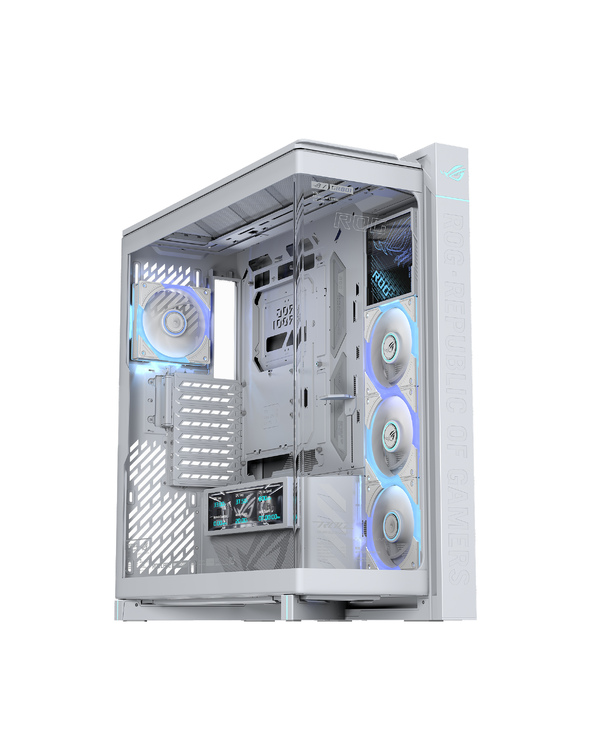 ASUS ROG CRONOX GR801 CURVE TG ARGB WHITE Midi Tower Blanc