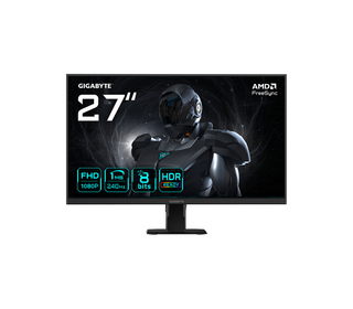 GIGABYTE GS27F2 MONITEUR DE JEU 27" FHD - 1920 X 1080, 240HZ, 1MS, 300 CD/M², FREESYNC, HDR READY, HDMI 2.0, DISPLAYPORT 1.4 LCD