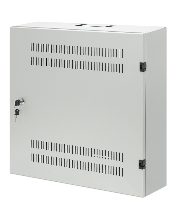Intellinet Coffret mural 19" extra-plat avec rails 4U horizontaux et 2U verticaux, profondeur 170 mm, idéal AV/multimédia/survei